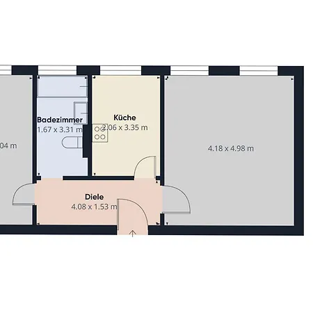 Dein - 2 Zi -schick - Private Parking Apartment *