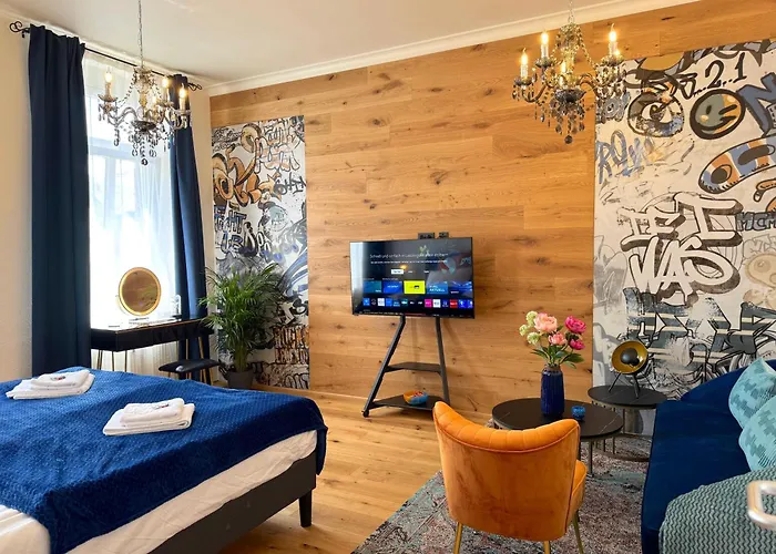 Newcityhome - - 2 Zi - Design Naomi - Kassberg - Private Parking Chemnitz